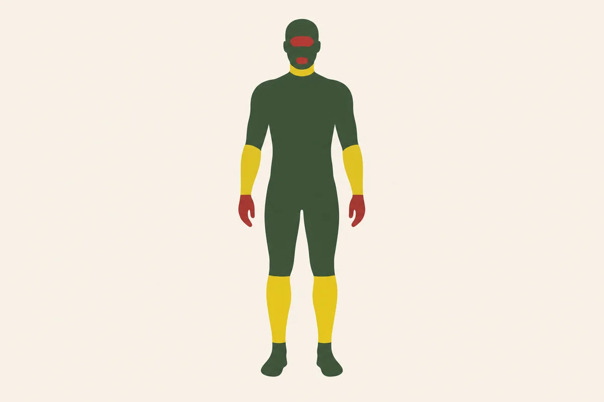 Body silhouette showing where to spray BITEBACK and what to avoid